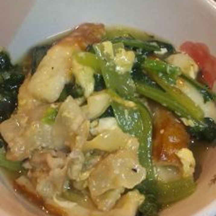 トロッと小松菜と豚肉の炒め煮
